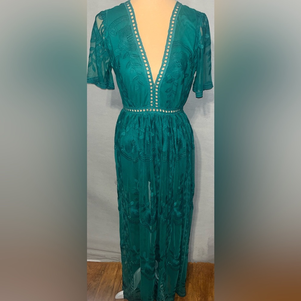 Dress day/Green long dress